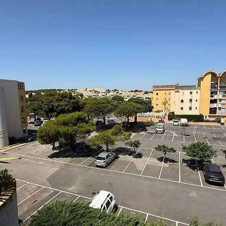 Aig168 Vue Port Avec Terrasse Parking Et Piscines Lägenhet *