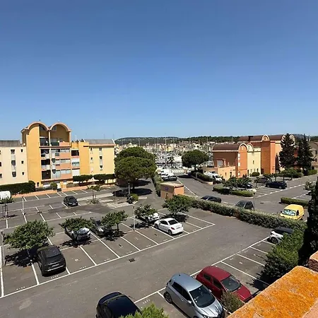 Aig168 Vue Port Avec Terrasse Parking Et Piscines Lägenhet