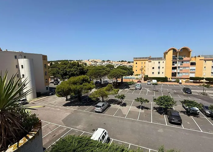 Aig168 Vue Port Avec Terrasse Parking Et Piscines 아파트 *